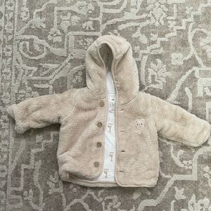 H&M x Sophie fluffy reversible Baby Jacket with Hood